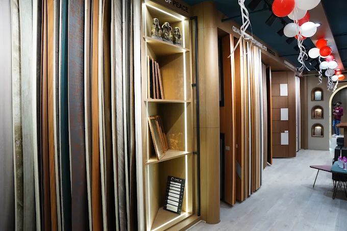 Premium plywood on display